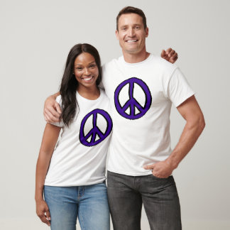 Camiseta Roxo - Sinal de Paz por CussdumDesigns