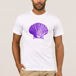 Camiseta Roxo tropical Shell do luar