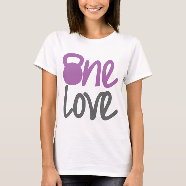 Camiseta Roxo "um amor " (Frente)