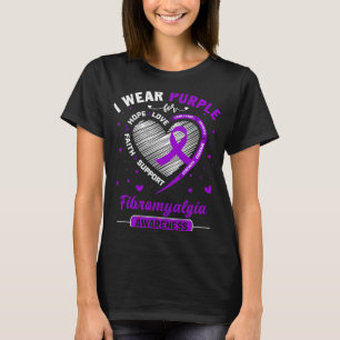 Camiseta Roxo vestido Para Sensibilização Para A Fibromialg