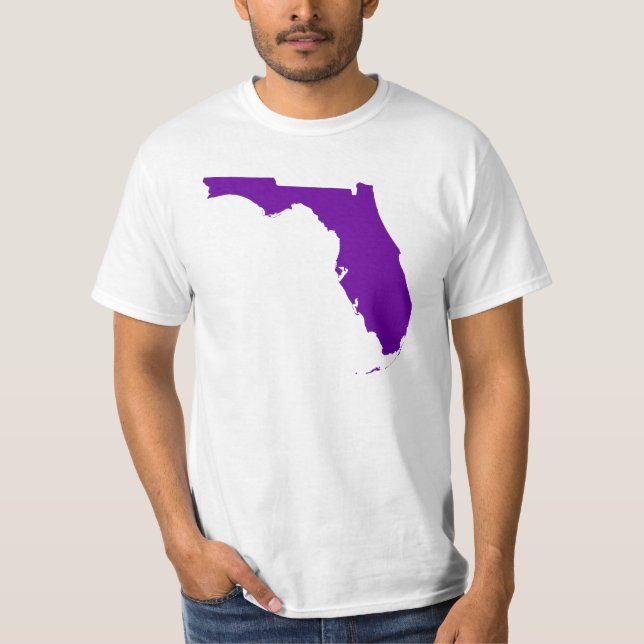 Camiseta Roxo Violeta Flórida (Frente)
