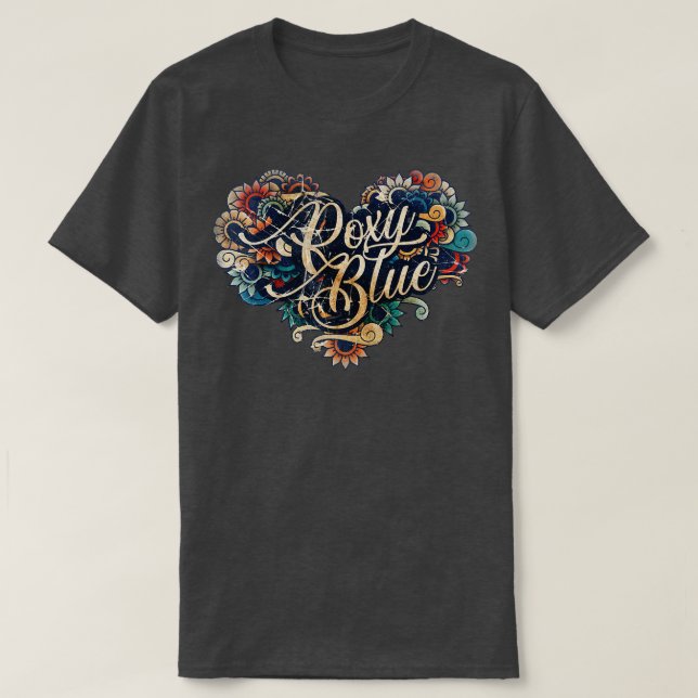 Camiseta Roxy Blue VIGNETTE VINTATE COLOR (Frente do Design)