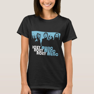 Camiseta Roxy Music New Wave Banda Retro Tipografia Design 
