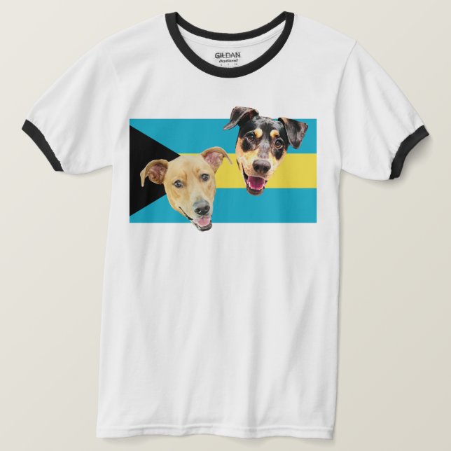 Camiseta Royal Bahamian Potcakes shirt 2 (Frente do Design)