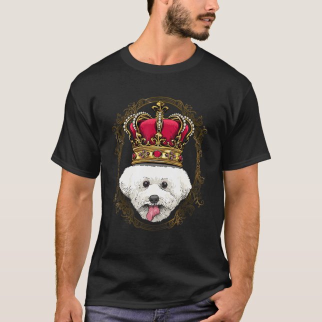 Camiseta Royal Bichon Frise King Queen Princess Doggo Puppy (Frente)