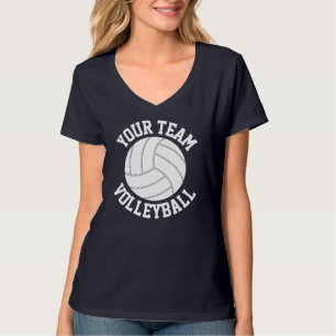 Camiseta Royal Blue & White de voleibol feminino