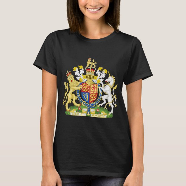 Camiseta Royal Coat of Arms of the United Kingdom UK  T-Shi (Frente)