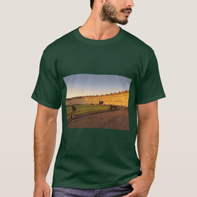 Camiseta Royal Crescent Bath bathed in honey coloured golde (Frente)