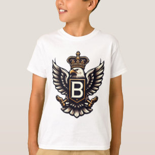 Camiseta "Royal Eagle Emblem com letra B em relevo"