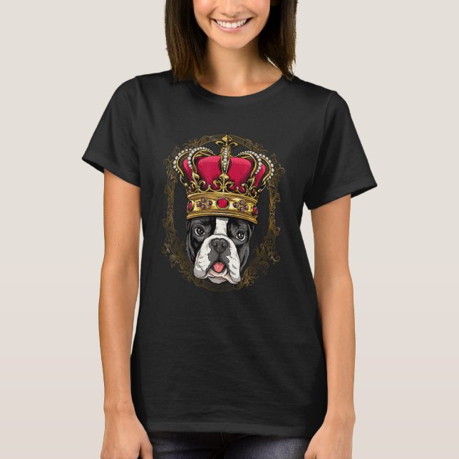 Camiseta Royal French Bulldog King Queen Princess Frenchie (Frente)