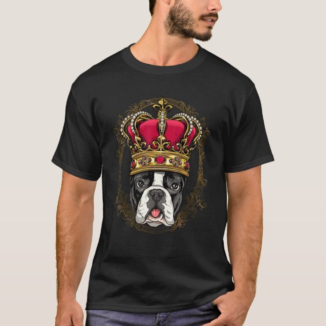 Camiseta Royal French Bulldog King Queen Princess Frenchie (Frente)