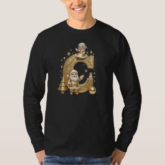 Camiseta Royal Gold C Luxury Santa Men's Long Sleeve