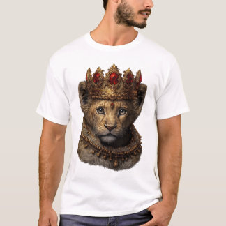 Camiseta Royal Lion Cub Crown – Design Elegante Re