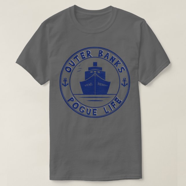 Camiseta Royal Merchant Outer Banks Pogue Life (Frente do Design)