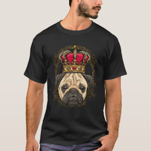 Camiseta Royal Pug King Queen Princesa Pug Mãe Pug Pai Cão