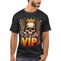 Camiseta Royal VIP Skull - Gráfico do Rei da Estra