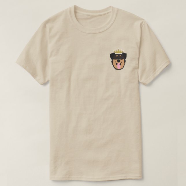 Camiseta Royalty Rottweiler Dog (Frente do Design)