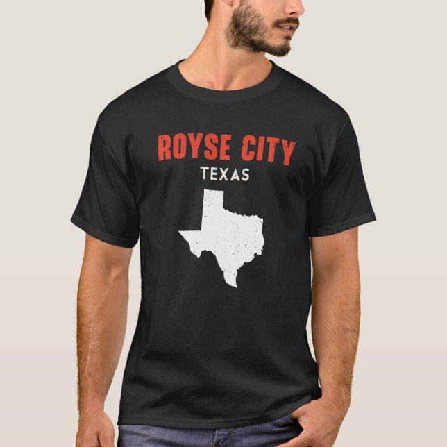 Camiseta Royse City Texas EUA Estado América Viagem Texas (Frente)