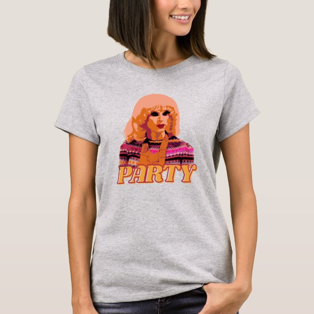Camiseta RPDR Grafite de Pop-Arte do Partido Katya Zamo (Frente)