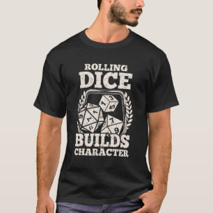 Camiseta Rpg de Dispositivo de Rolagem de Jogos de Tabletop