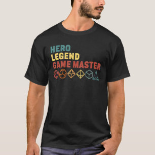 Camiseta Rpg Dice D20 Mestre De Jogo De Legenda Herdada