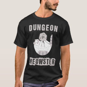 Camiseta RPG Dice D20 Polyhedral de Nerdy Dungeon Meowste