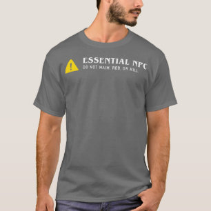 Camiseta RPG engraçado NPC essencial