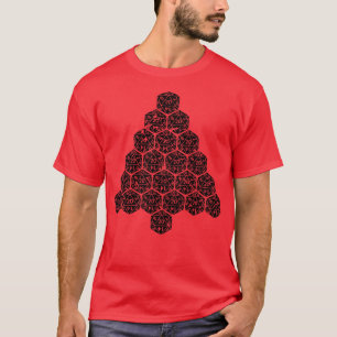 Camiseta RPG Polyhedral Dice Ugly Christmas D20 Roleplay