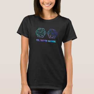 Camiseta Rpg Sim Eles São Naturais D20 Dados