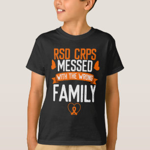 Camiseta RSD CRPS confuso família errada Orange Ribbon Awar