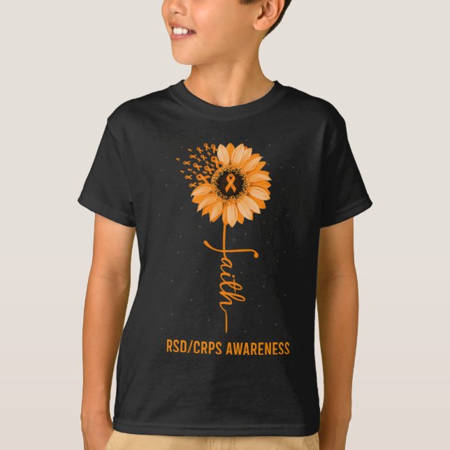 Camiseta RSD CRPS Sensibilização Fé Daisth Daisth Flower Ri (Frente)