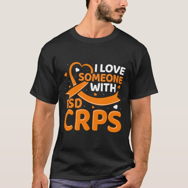 Camiseta Rsdcrps Laranja Fita Complexa Complexa Dor Regiona (Frente)