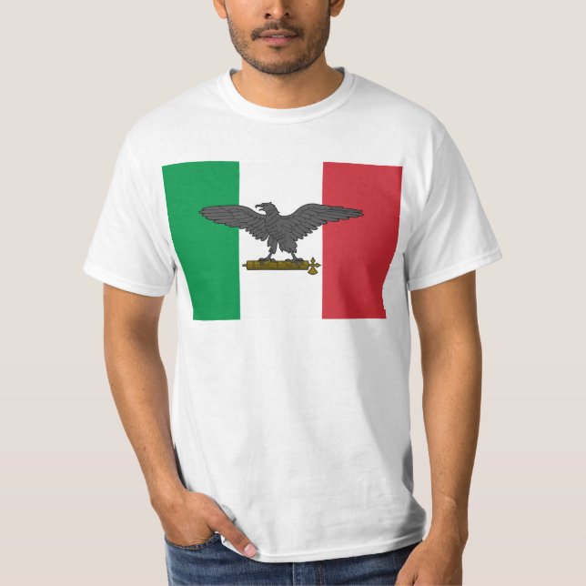 Camiseta Rsi, bandeira de Italia (Frente)