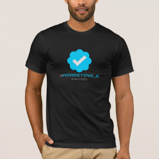 Camiseta @RSweeting_6 - Verificado - t-shirt preto