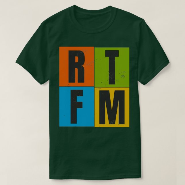 Camiseta RTFM Leia O Manual FKIN (Frente do Design)