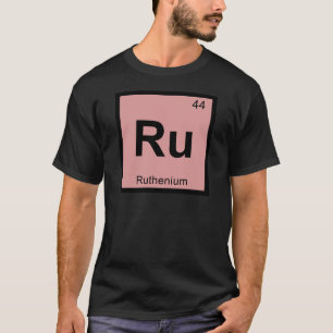 Camiseta Ru - Símbolo da Tabela Periódica Química do Rutêni
