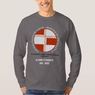 Camiseta Rua. Alunos da Escola de Bartholomew Grade de Long