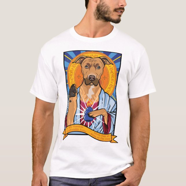 Camiseta Rua americana Staffordshire Terrier (Frente)
