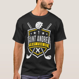 Camiseta Rua Andrew Golfing Santo De Golfe Do Sa Católico