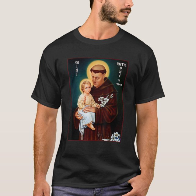 Camiseta Rua Anthony da Pádua Santo católica (Frente)