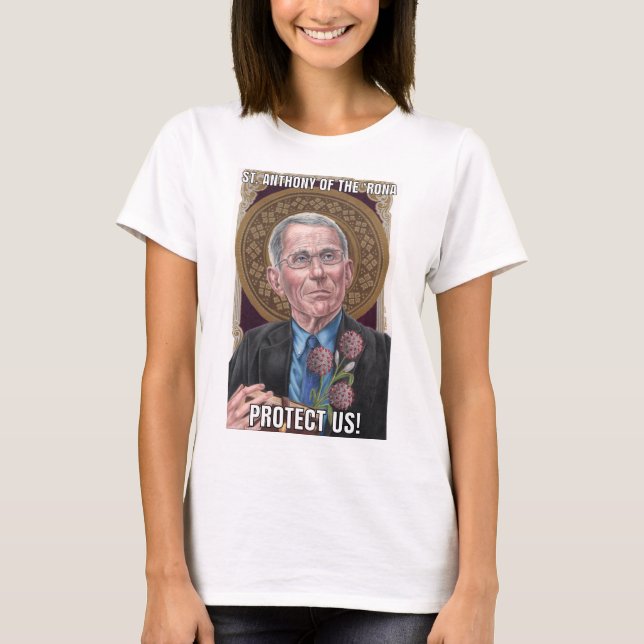 Camiseta Rua, Anthony das damas de Rona nos protegem (Frente)