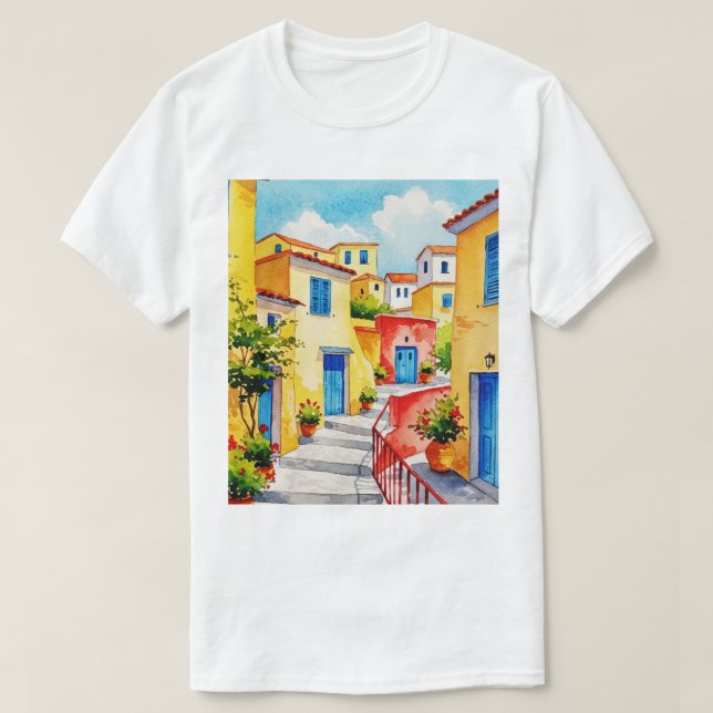 Camiseta Rua antiga (Frente do Design)