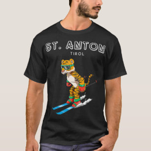 Camiseta Rua Anton Tirol Áustria Retro Ski Tiger