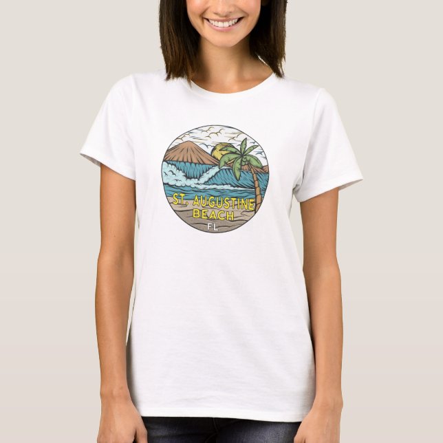Camiseta Rua Augustine Beach Vintage (Frente)