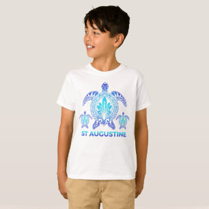 Camiseta Rua Augustine Florida Ocean Turtle Souvenirs
