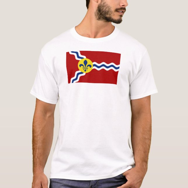 Camiseta Rua, bandeira da cidade de Louis (Frente)