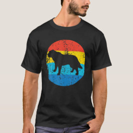 Camiseta Rua. Bernard Dog Breed Silhouette, Circ. 1970