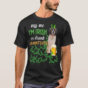 Camiseta Rua Bernard me beije, sou irlandês, Bebado ou qual