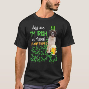 Camiseta Rua Bernard me beije, sou irlandês, Bebado ou qual