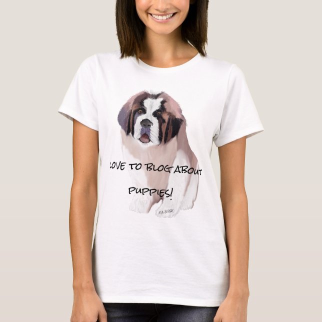 Camiseta Rua: Bernard Puppy Dog Blogger (Frente)